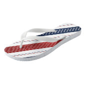 Onafhankelijkheidsdag diagonale sterren en strips teenslippers (Schuin)