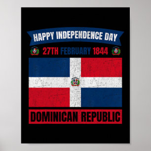 Onafhankelijkheidsdag Dominicaanse Republiek Feest Poster