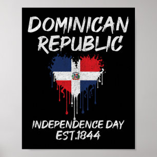 Onafhankelijkheidsdag Dominicaanse Republiek Feest Poster