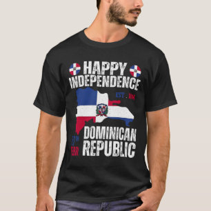 Onafhankelijkheidsdag Dominicaanse Republiek Vlag T-shirt