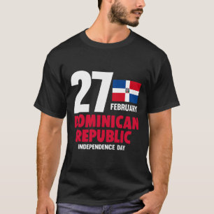 Onafhankelijkheidsdag Dominicaanse Republiek Vlag T-shirt