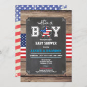 Onafhankelijkheidsdag, douchebord voor baby's kaart (Voorkant / Achterkant)