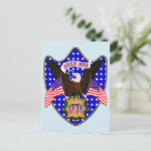 Onafhankelijkheidsdag Eagle Briefkaart (Staand voorkant)