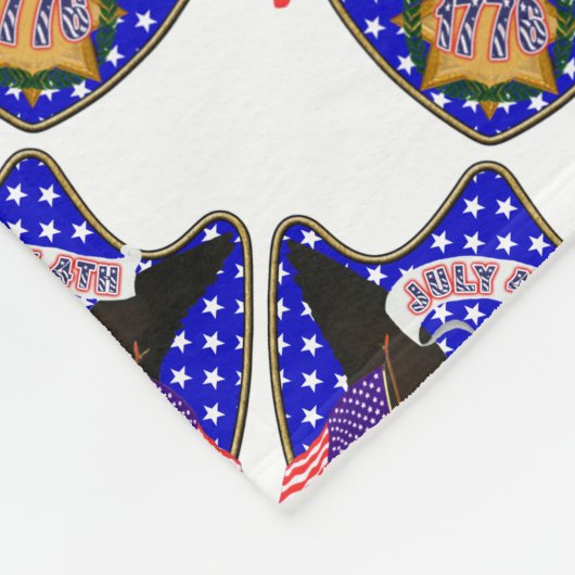 Onafhankelijkheidsdag Eagle Fleece Deken (Hoek)