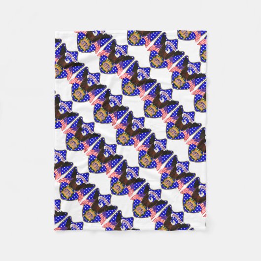 Onafhankelijkheidsdag Eagle Fleece Deken (Voorkant)