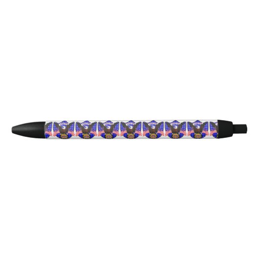 Onafhankelijkheidsdag Eagle Zwarte Inkt Pen (Voorkant)