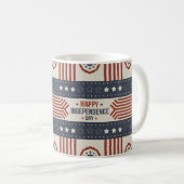 Onafhankelijkheidsdag en 4 juli cadeau idee koffiemok (Voorkant rechts)