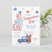 Onafhankelijkheidsdag Feest Uitnodiging (Staand voorkant)