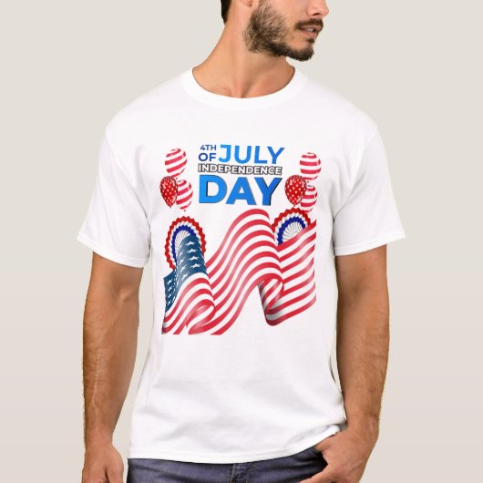 Onafhankelijkheidsdag feestdag T-shirt (Voorkant)