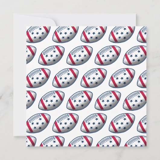 Onafhankelijkheidsdag Feestje Voetbal Kaart (Achterkant)