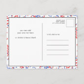 Onafhankelijkheidsdag Fireworks Red White Blue BBQ Uitnodiging Briefkaart (Achterkant)