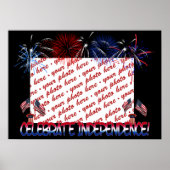 Onafhankelijkheidsdag Foto Lijst Poster (Voorkant)