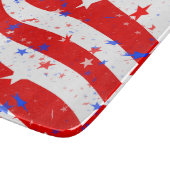 Onafhankelijkheidsdag gebogen sterren en stripes snijplank (Hoek)