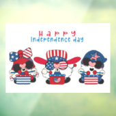 Onafhankelijkheidsdag Gnomen Window Cling Raamsticker (Vel 3)