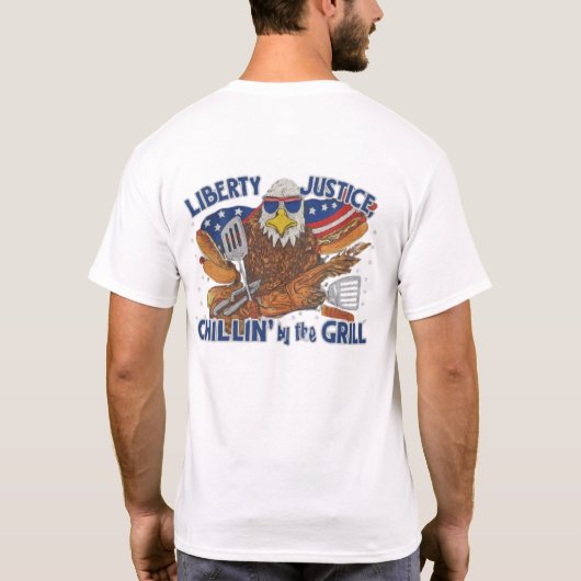 Onafhankelijkheidsdag Grappige Patriottische shirt (Achterkant)