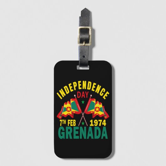 Onafhankelijkheidsdag Grenada Bagagelabel (Voorkant (verticaal))
