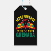 Onafhankelijkheidsdag Grenada Cadeaulabel (Voorkant)