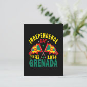 Onafhankelijkheidsdag Grenada Feestdagenkaart (Staand voorkant)