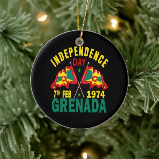 Onafhankelijkheidsdag Grenada Keramisch Ornament (Boom)