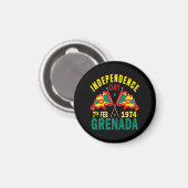 Onafhankelijkheidsdag Grenada Magneet (Voorkant / Achterkant)