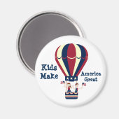 Onafhankelijkheidsdag heteluchtballon magneet (Voorkant / Achterkant)