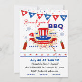 Onafhankelijkheidsdag Holiday Backyard Barbecue Kaart (Voorkant)