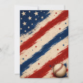 Onafhankelijkheidsdag honkbal achtergrondkunst kaart (Achterkant)