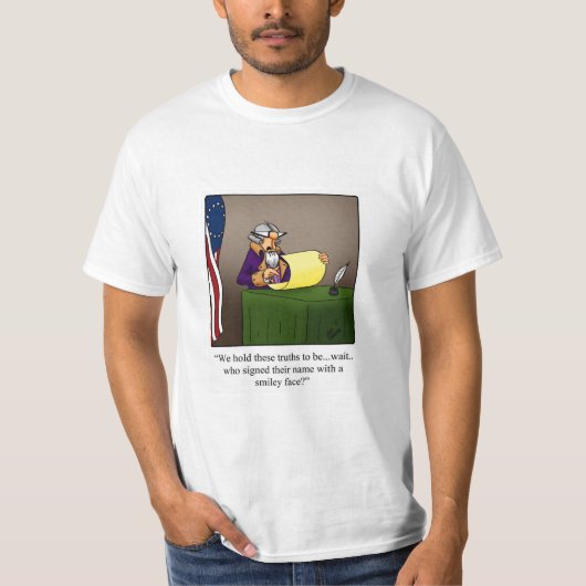 Onafhankelijkheidsdag Humor Tee Shirt (Voorkant)