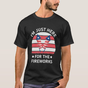 Onafhankelijkheidsdag... ik ben hier voor het vuur t-shirt