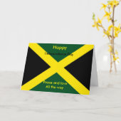 Onafhankelijkheidsdag in Jamaica Kaart (Gele Bloem)