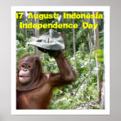 Onafhankelijkheidsdag Indonesië 17 augustus Poster (Voorkant)