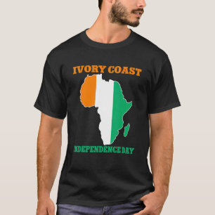 Onafhankelijkheidsdag Ivoorkust 7 augustus voor ma T-shirt