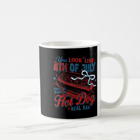 Onafhankelijkheidsdag je ziet eruit als 4 juli koffiemok (Rechts)