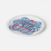 Onafhankelijkheidsdag juli 4e papieren Bord (Gekanteld)