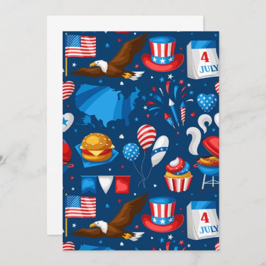 onafhankelijkheidsdag kaart (Voorkant / Achterkant)