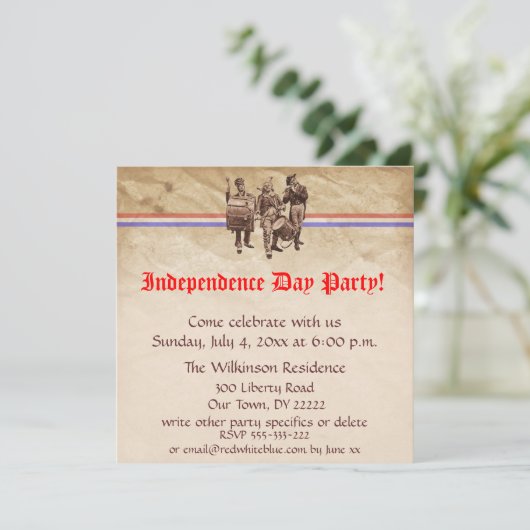 Onafhankelijkheidsdag Kaart (Staand voorkant)