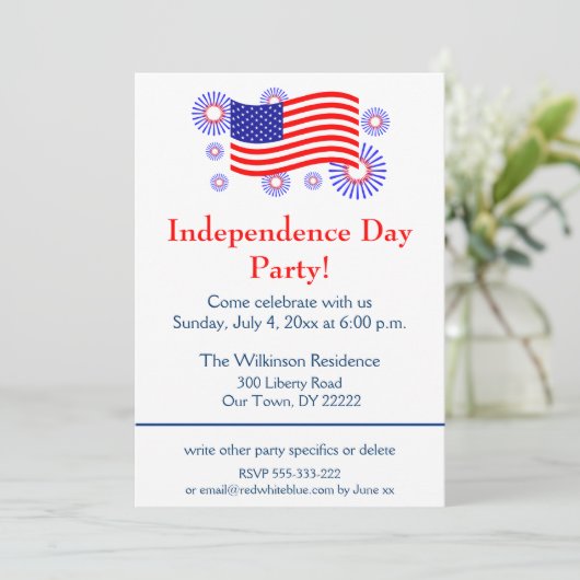 Onafhankelijkheidsdag Kaart (Staand voorkant)