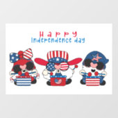 Onafhankelijkheidsdag Kabouters Ruitstickers Raamsticker (Vel)