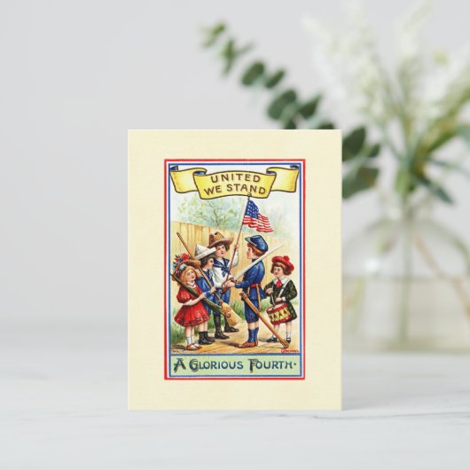 Onafhankelijkheidsdag Kinderen Briefkaart (Staand voorkant)