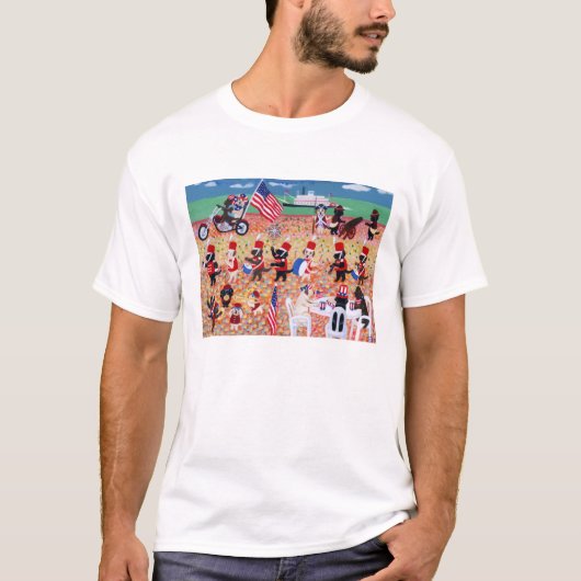 Onafhankelijkheidsdag Labradors!! T-shirt (Voorkant)