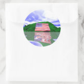 Onafhankelijkheidsdag Land Ronde Sticker (Tas)