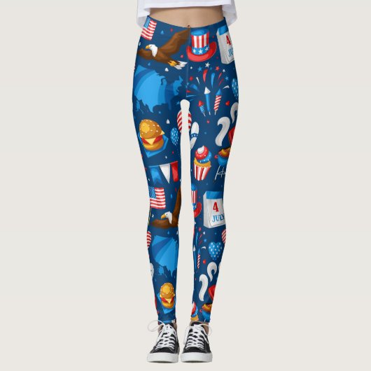 onafhankelijkheidsdag leggings (Voorkant)