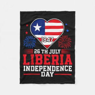 Onafhankelijkheidsdag Liberia 1847 Patriottisch Ha Fleece Deken