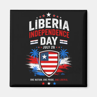 Onafhankelijkheidsdag Liberia 26 juli Liberia Vlag Magneet