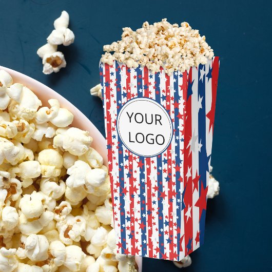 Onafhankelijkheidsdag Logo Business Popcorn Box Bedankdoosjes