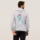 Onafhankelijkheidsdag | Mannen Full-zip Hoodie (Achterkant volledig)