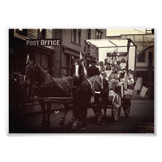 Onafhankelijkheidsdag meisjes Alaska Foto Afdruk (Voorkant)