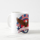 Onafhankelijkheidsdag met onze unieke 4 juli koffiemok (Voorkant links)