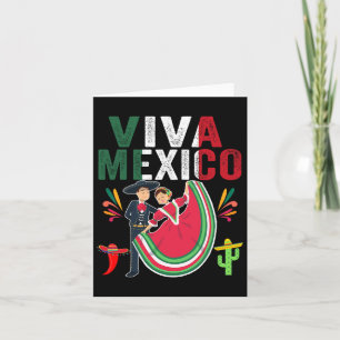 Onafhankelijkheidsdag Mexicaanse Mannen Vrouwen Ki Kaart