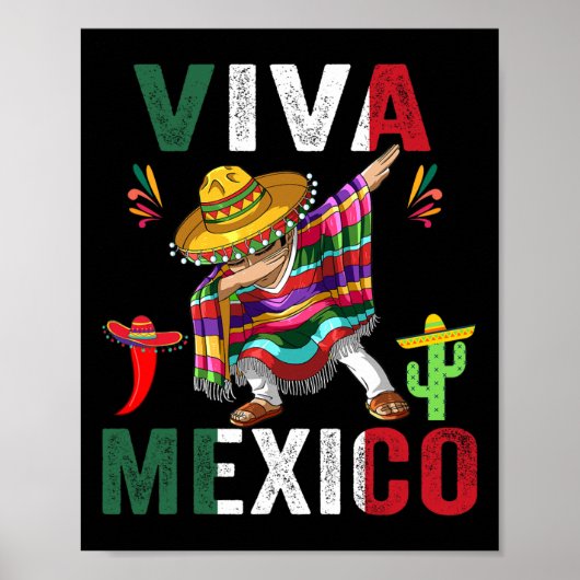 Onafhankelijkheidsdag Mexicaanse Mannen Vrouwen Ki Poster (Voorkant)